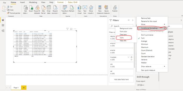 Conditional Formatting By Icons In Power BI